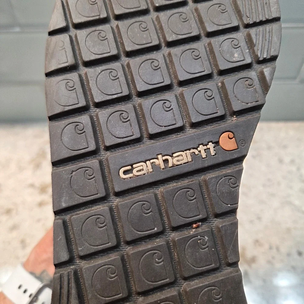 Carhartt Mens CMX4023 Lightweight Wedge Work Boots Brown Leather Moc Toe 11 M